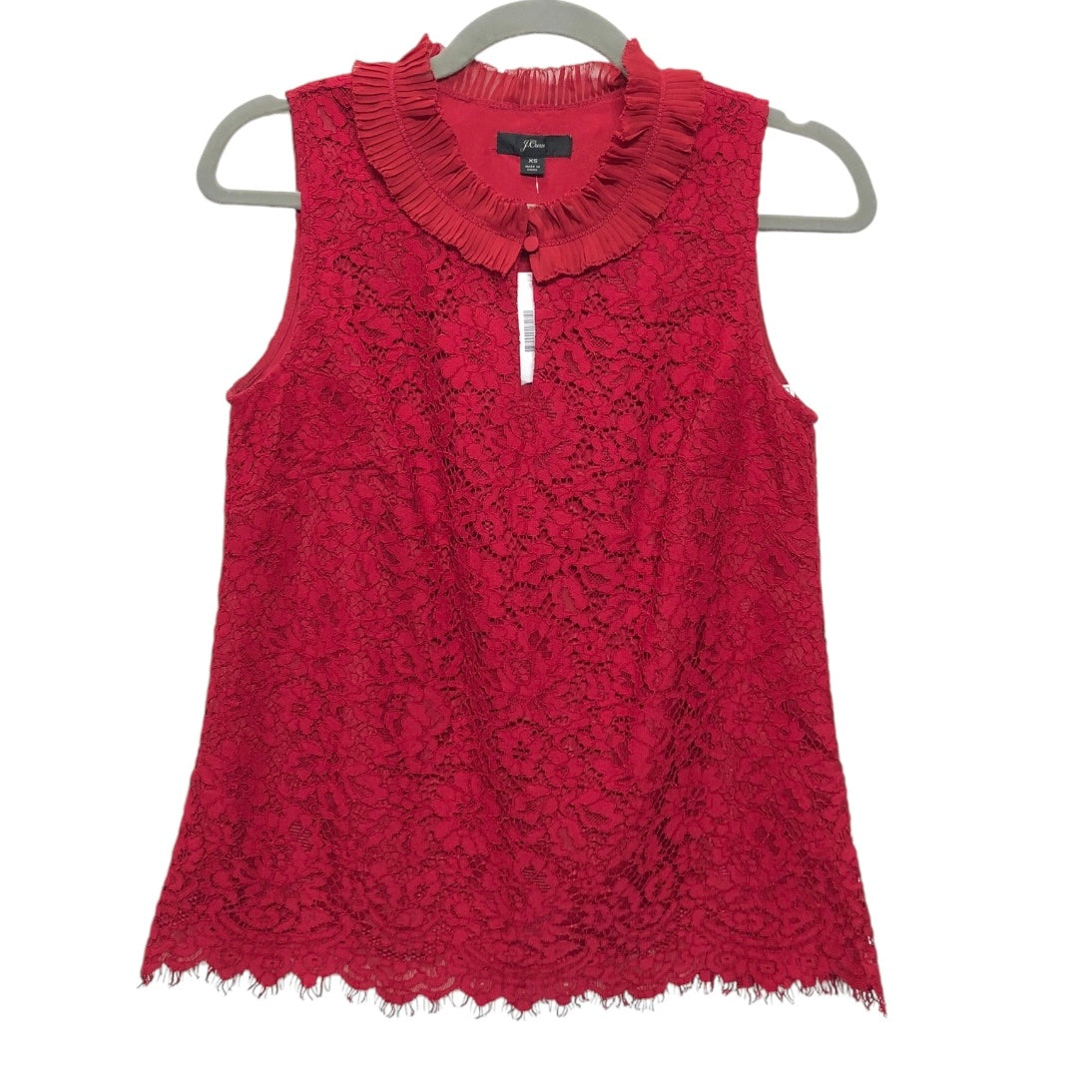 Top Sleeveless By J. Crew In Red, Size: Xs