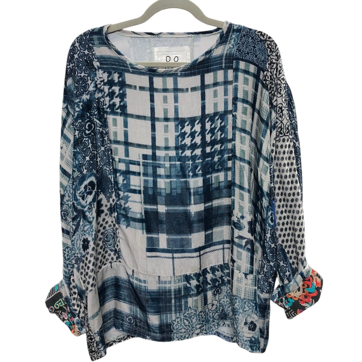 Top Long Sleeve By Johnny Was In Blue, Size: S