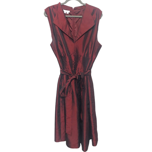 Dress Work By London Times In Red, Size: 22