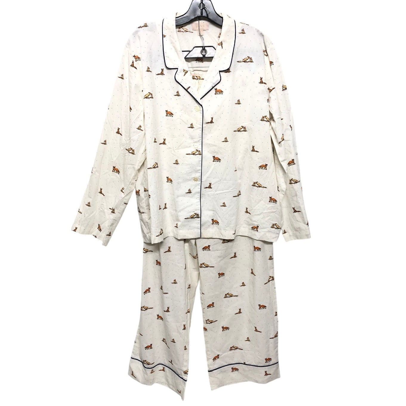 Pajamas 2pc By Gap In Cream, Size: Xl