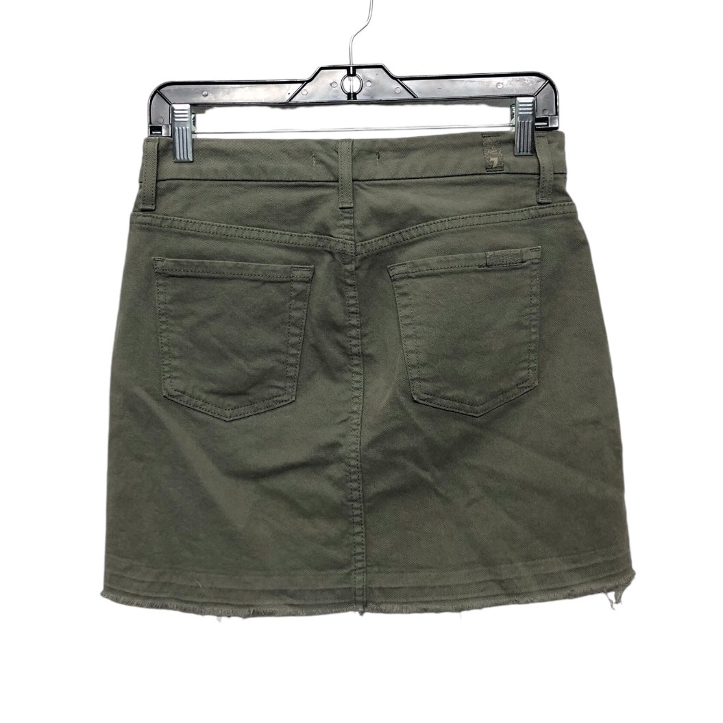 Skirt Mini & Short By Seven For All Mankind In Green, Size: 2