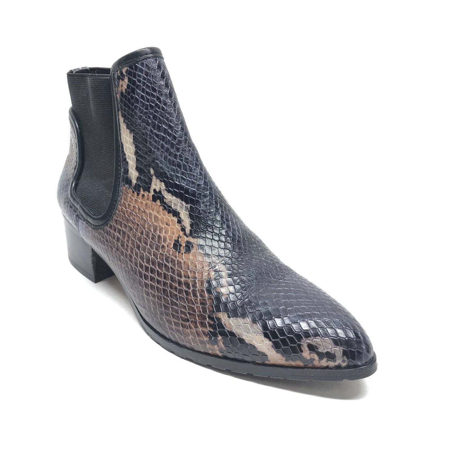 Boots Ankle Heels By Donald Pliner In Animal Print, Size: 6