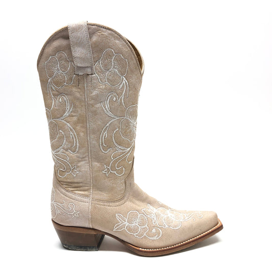 Boots Western By Cmc In Cream, Size: 6