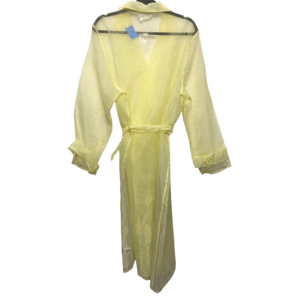 Coat Trench Coat By Anthropologie In Yellow, Size: Xl