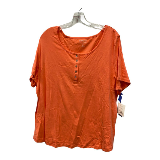 Top Ss By Croft And Barrow In Orange, Size:2X