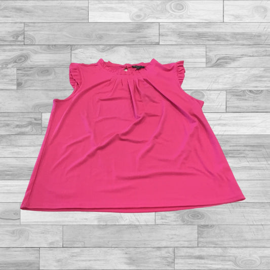 Top Sleeveless By Adrianna Papell In Pink, Size: L