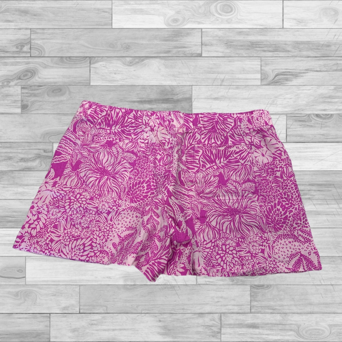 Shorts Designer By Lilly Pulitzer In Pink & White, Size: Xlarge