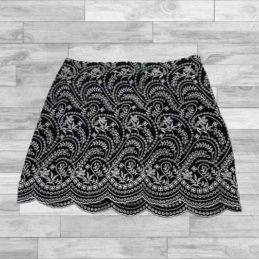 Skirt Mini & Short By Loft In Black & White, Size: 14