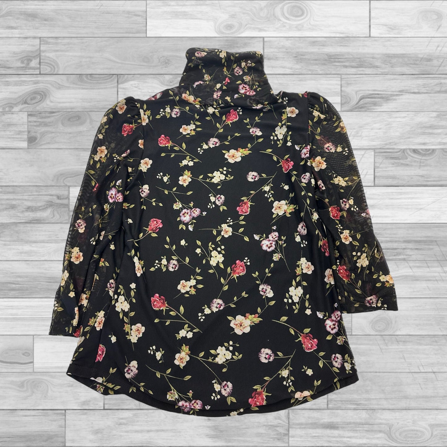 Top Long Sleeve By Catherine Malandrino In Floral, Size: L