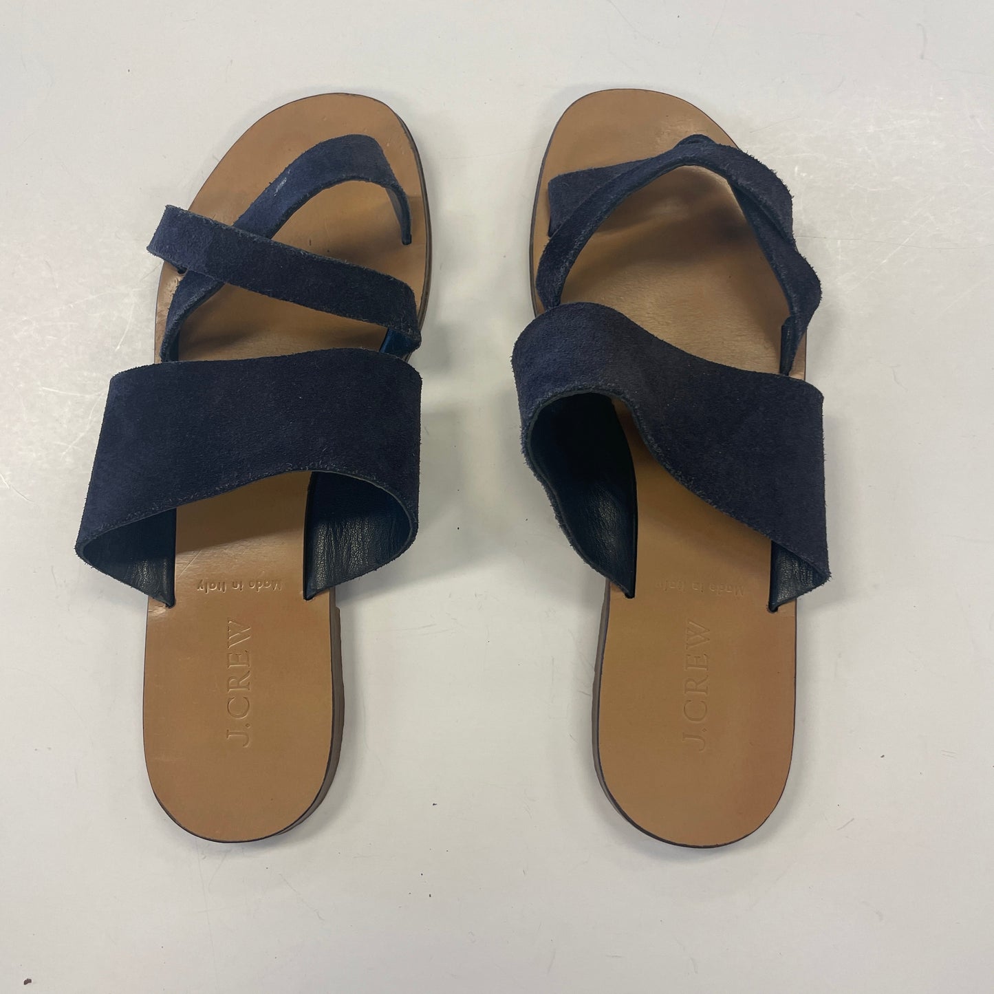 Sandals Flats By J. Crew In Navy, Size: 7