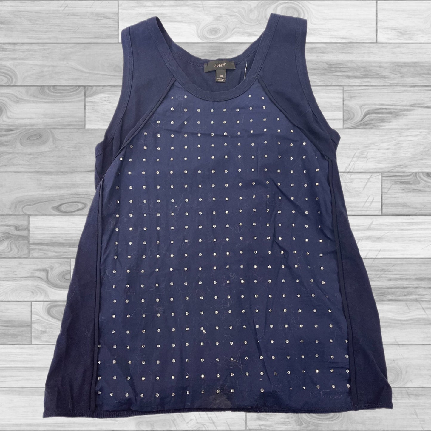 Navy Top Sleeveless J. Crew, Size Xs