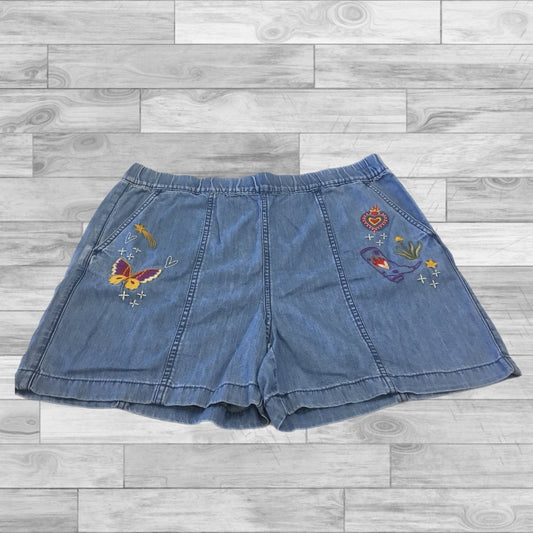 Shorts By Johnny Was In Blue Denim, Size: Xl