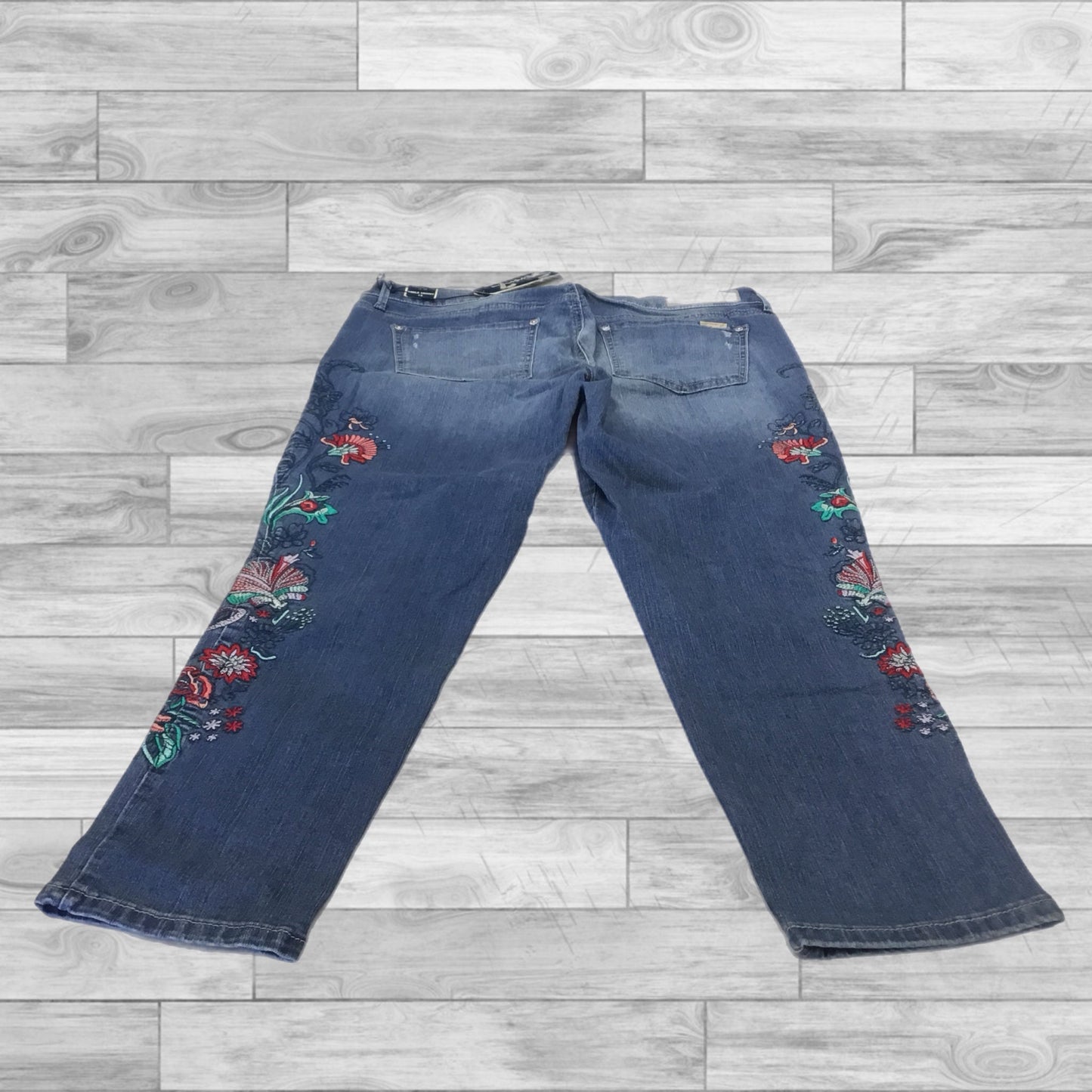 Jeans Skinny By Seven 7 In Blue Denim, Size: 14