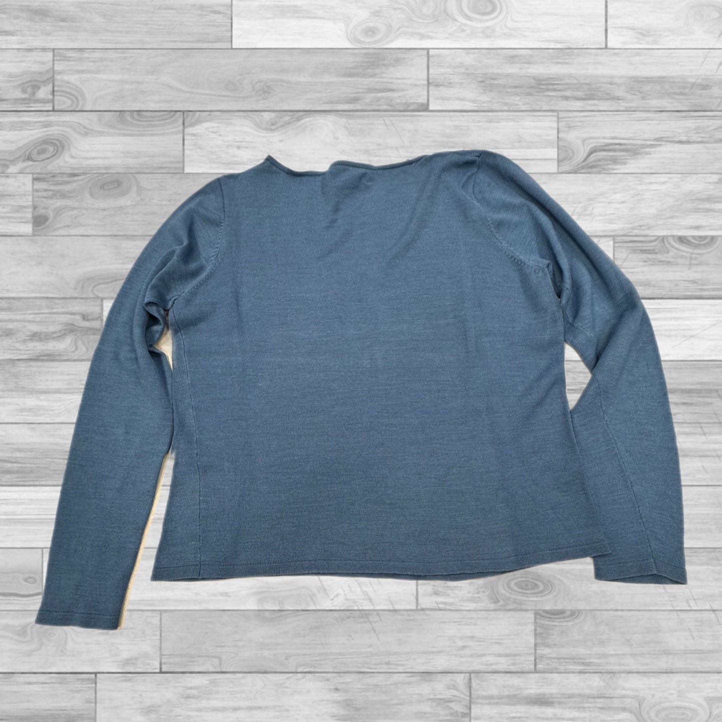 Top Long Sleeve Basic By Banana Republic In Blue, Size: M