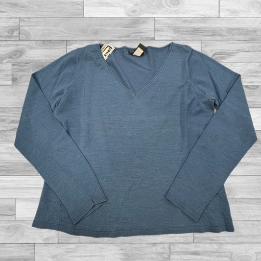 Top Long Sleeve Basic By Banana Republic In Blue, Size: M