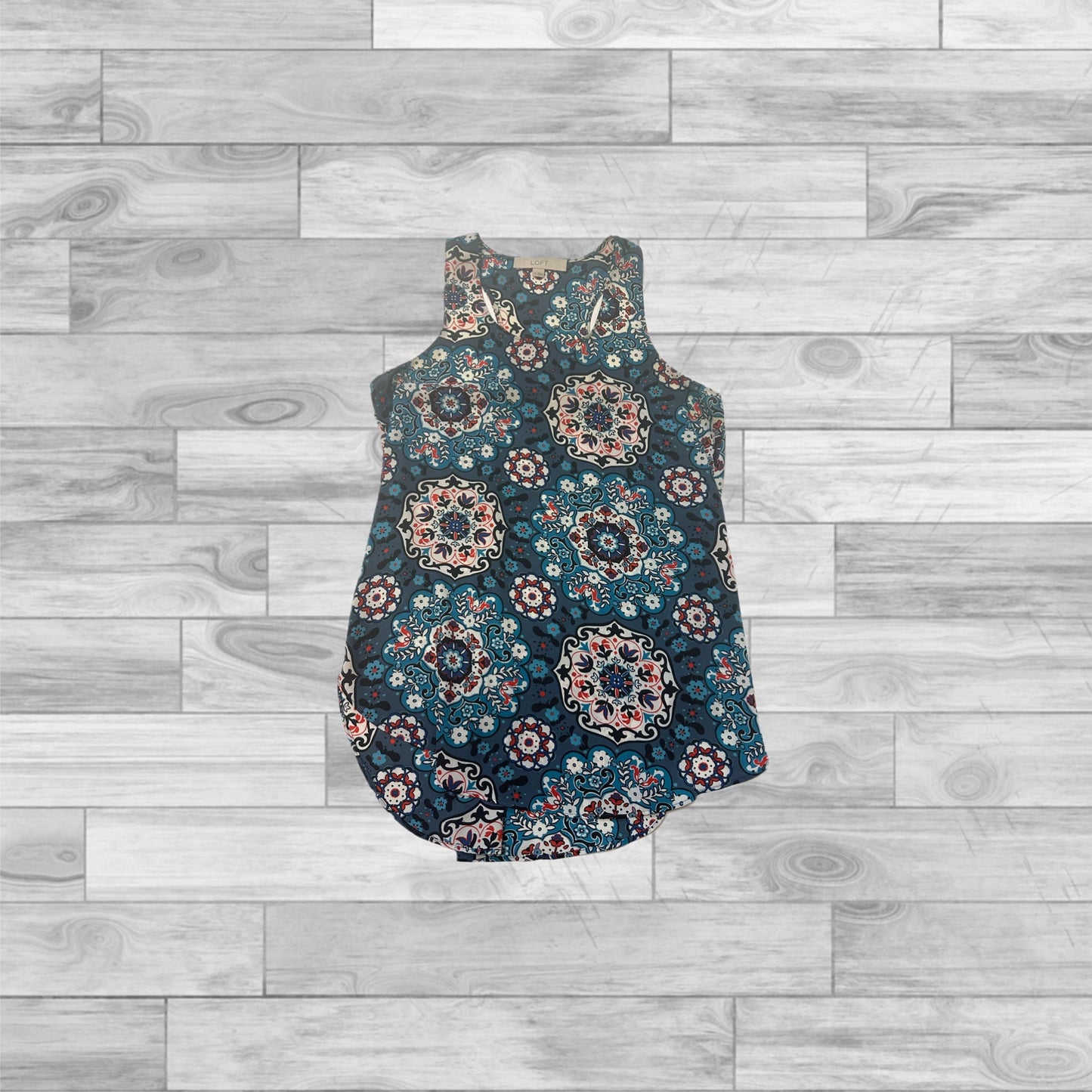 Top Sleeveless By Loft In Multi-colored, Size: Xs