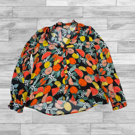 Top Long Sleeve By Anthropologie In Multi-colored, Size: 12