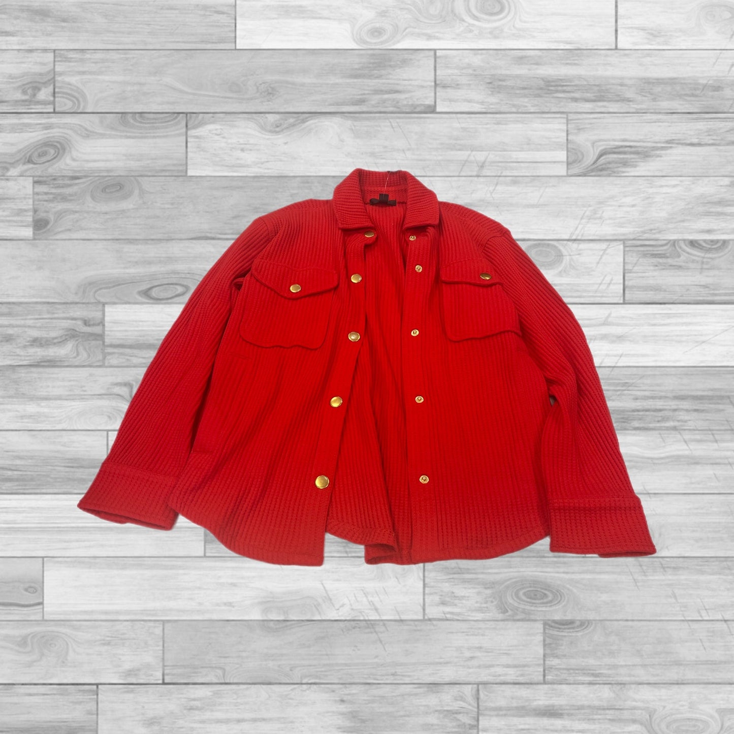 Jacket Other By J. Crew In Red, Size: Xs