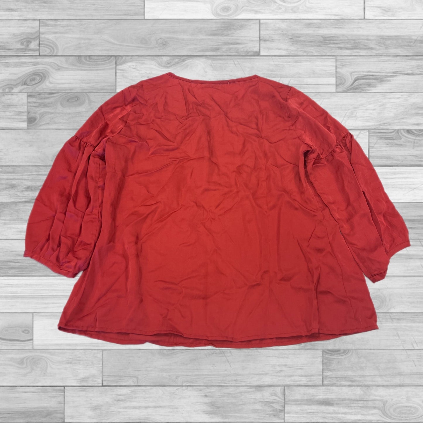 Top 3/4 Sleeve By Talbots In Red, Size: 8