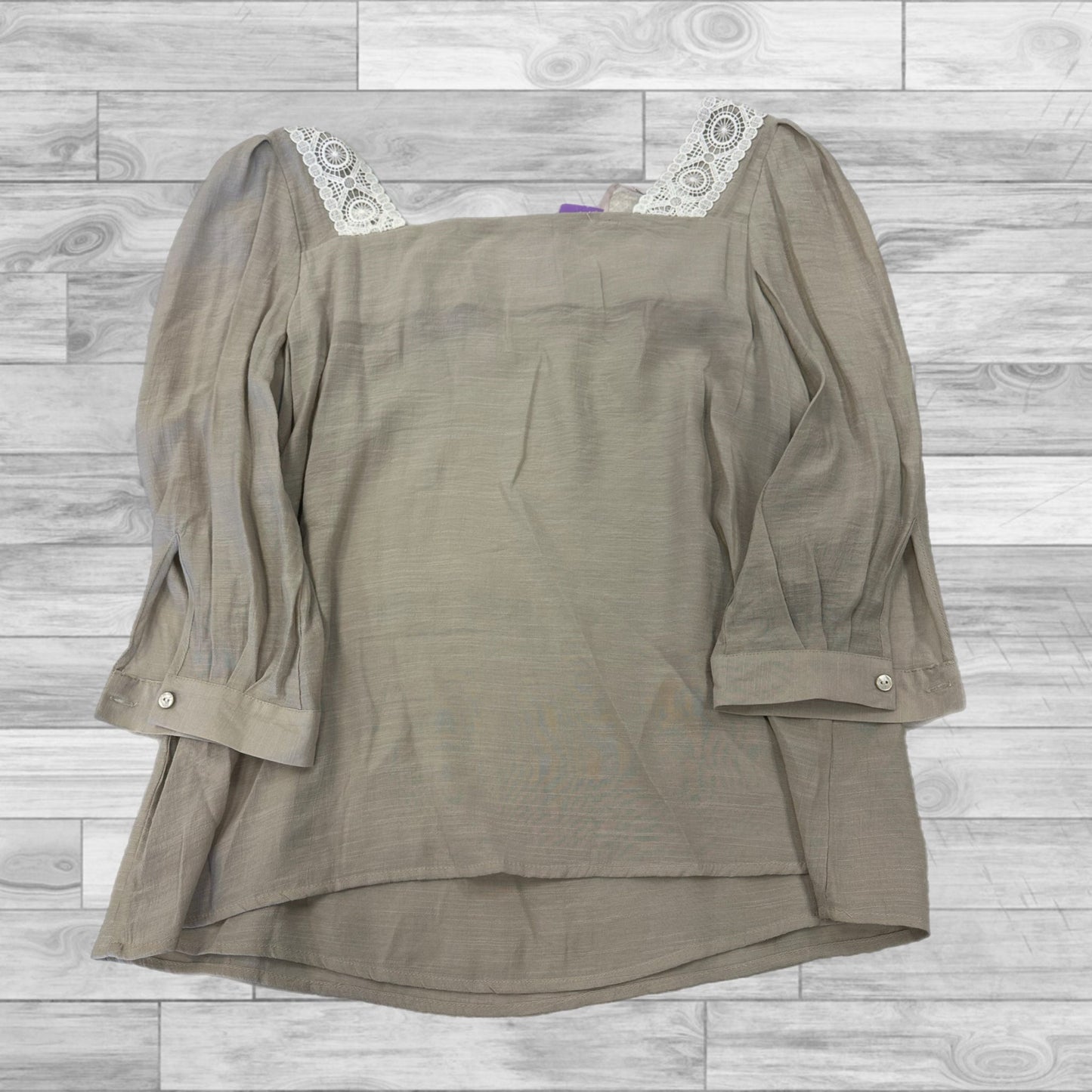 Tan Top 3/4 Sleeve Nanette Lepore, Size M