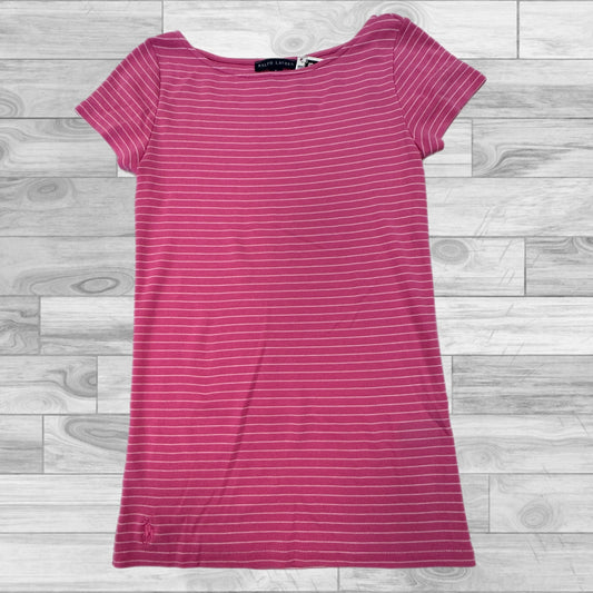 Pink Top Short Sleeve Ralph Lauren, Size Petite   Small