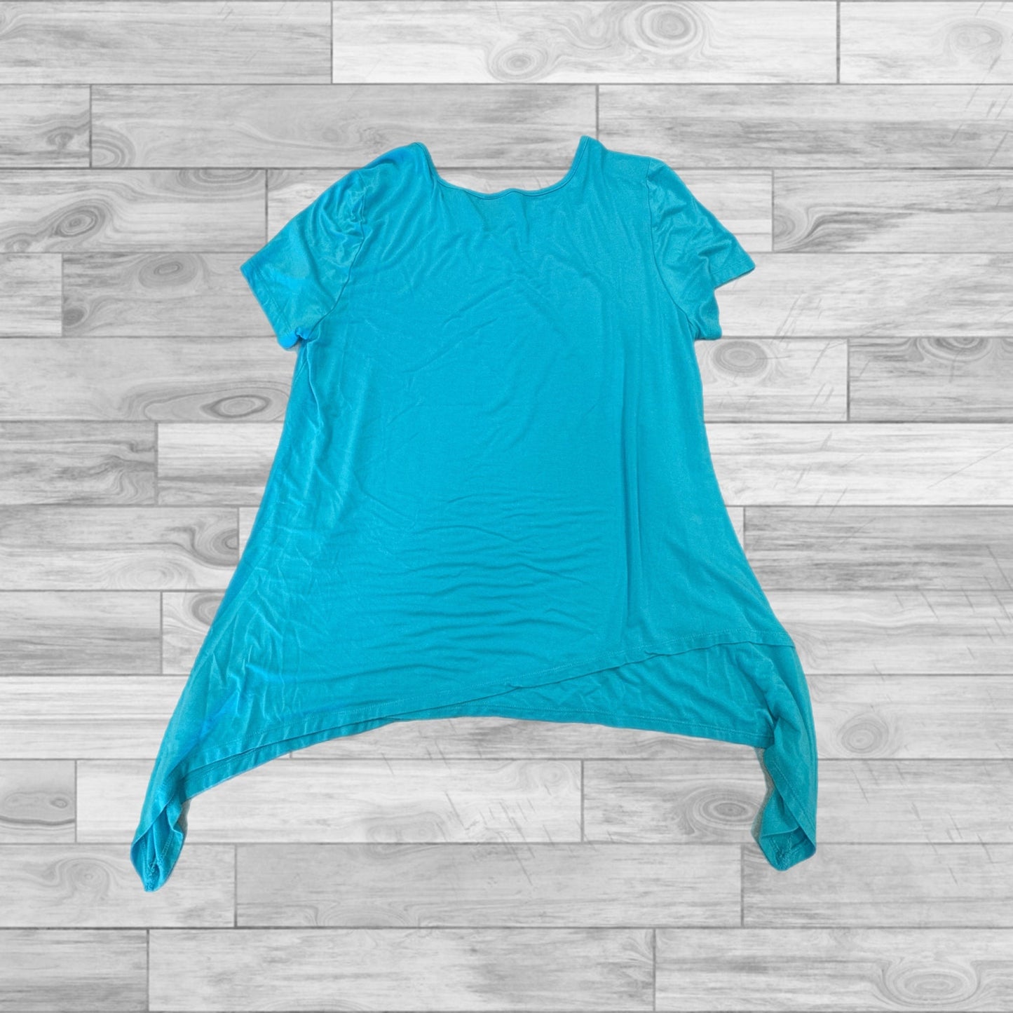 Top Short Sleeve By Rafaella In Blue, Size: Xl