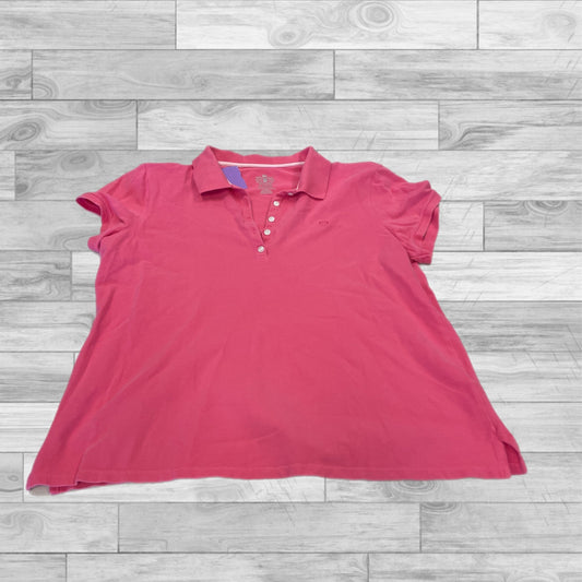 Top Short Sleeve By Izod In Pink, Size: 7