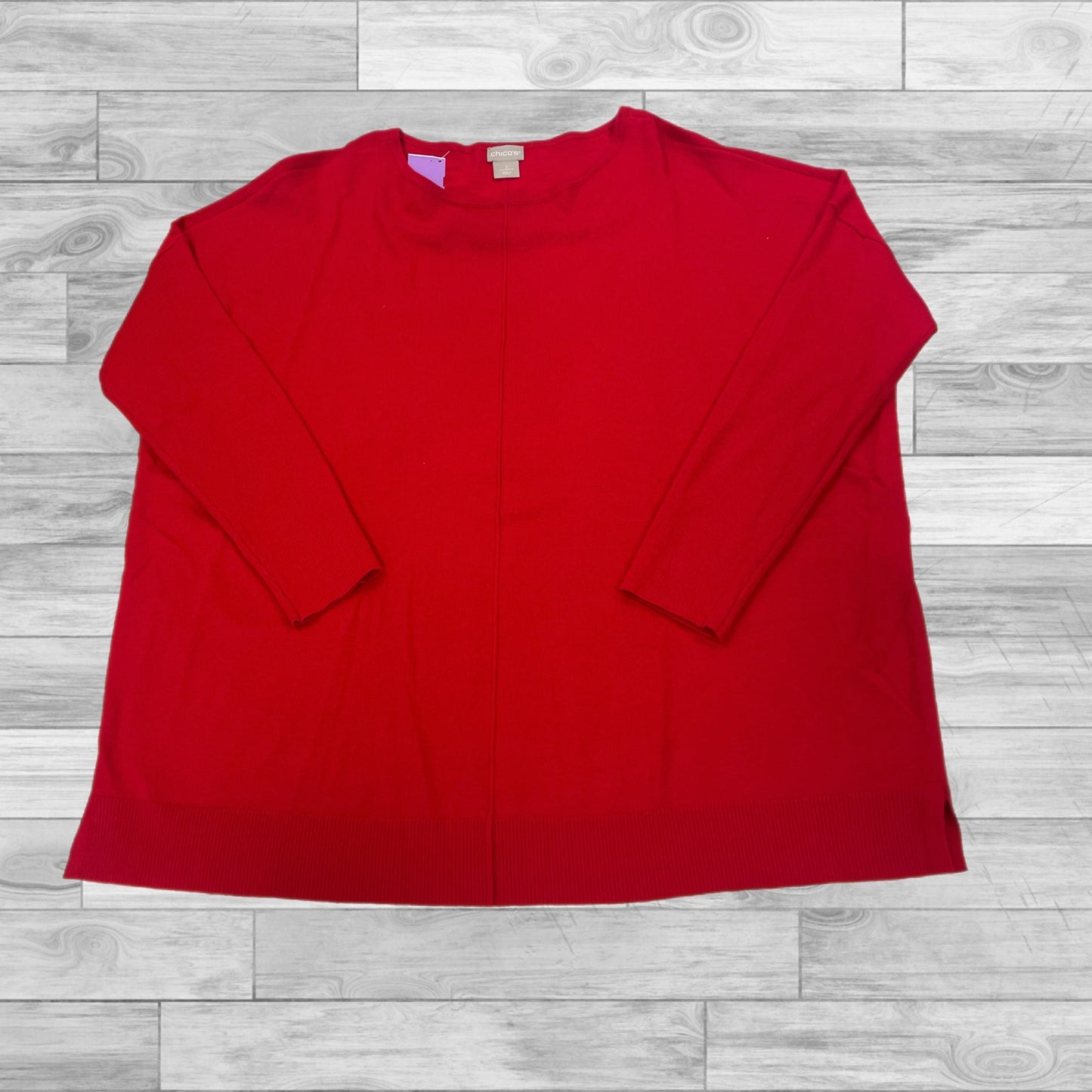 Top Long Sleeve By Chicos In Red, Size: 1