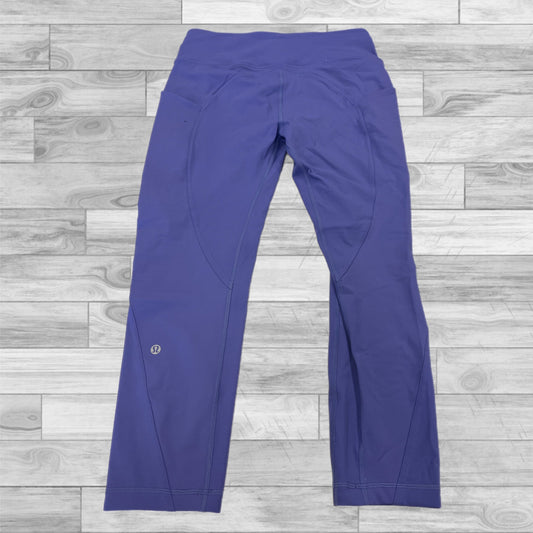 Athletic Leggings Capris By Lululemon In Purple, Size: 10