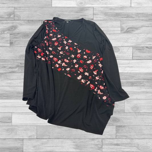 Top Long Sleeve By Lane Bryant In Black & Red, Size: 14