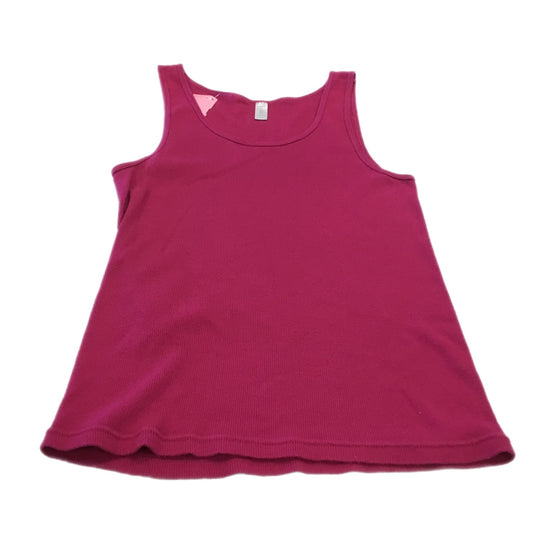 Top Sleeveless Basic By J Crew In Magenta, Size: Xl