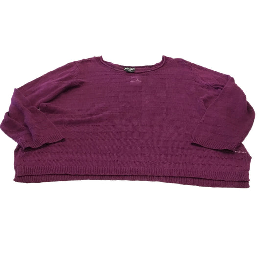 Sweater By Lord And Taylor In Purple, Size: 1x