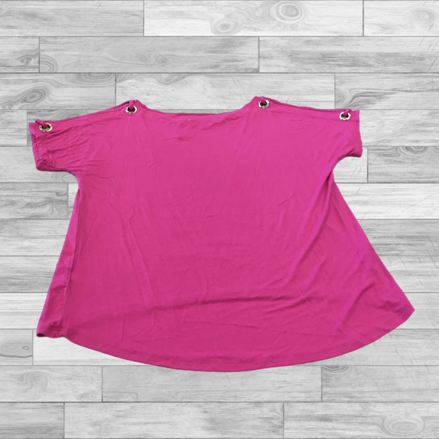 Top Short Sleeve By Cable And Gauge In Pink, Size: M