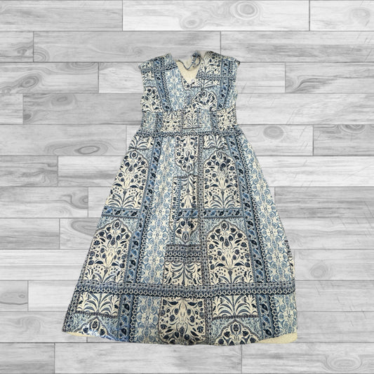 Dress Casual Maxi By Old Navy In Blue & White, Size: L