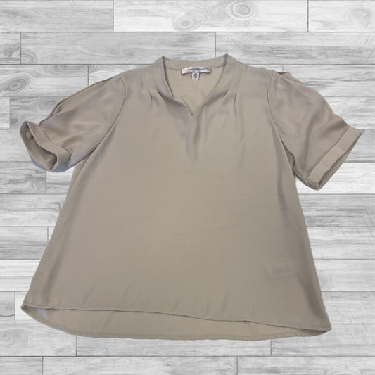 Top Short Sleeve By Catherine Malandrino In Tan, Size: M