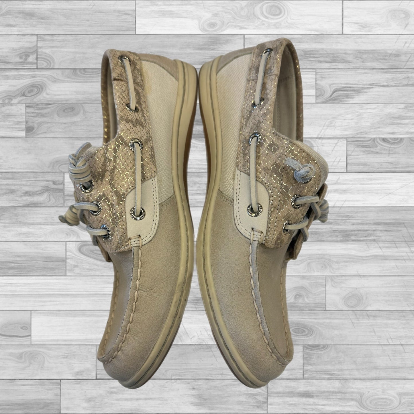 Shoes Sneakers By Sperry In Tan, Size: 8