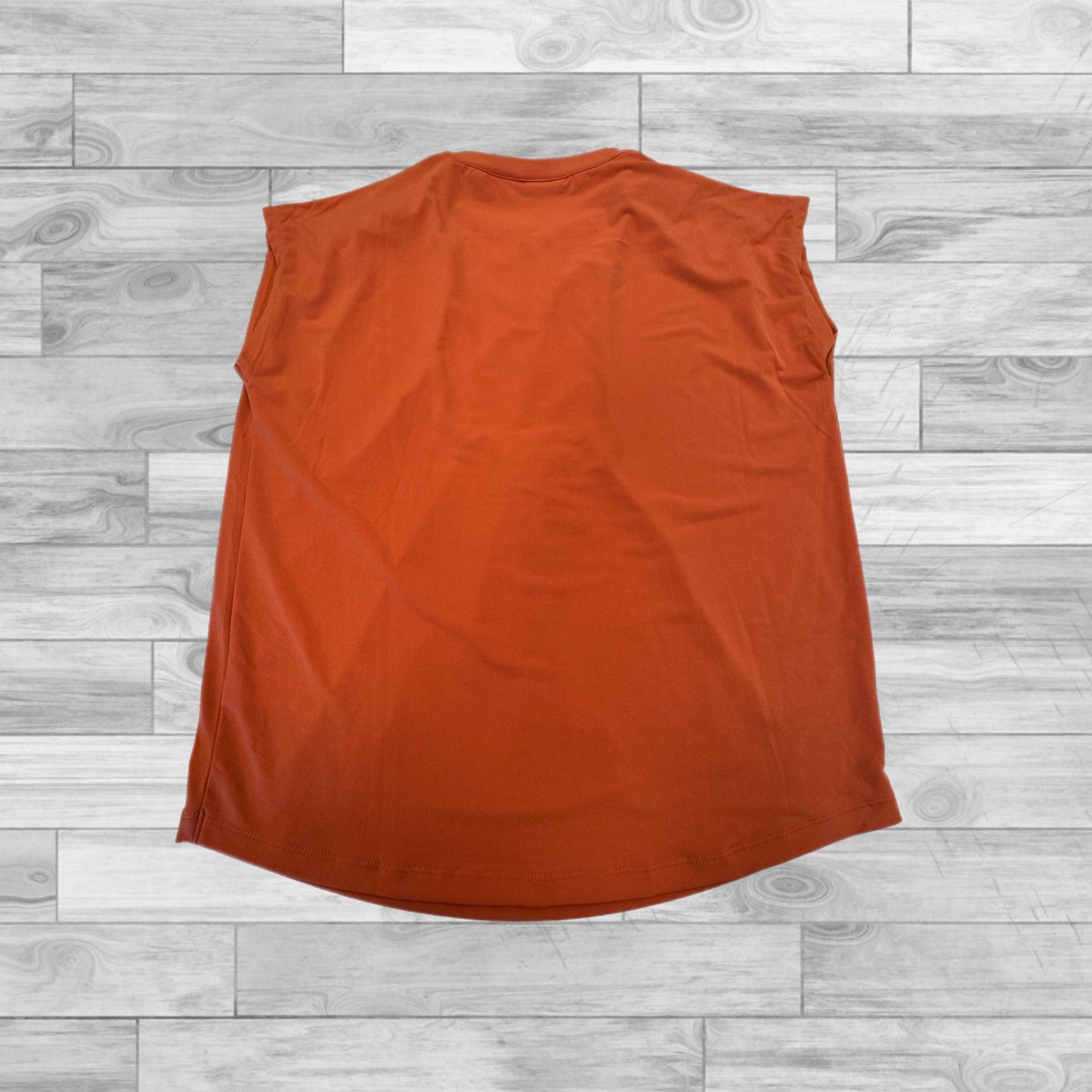 Top Short Sleeve By Tahari By Arthur Levine In Orange, Size: S