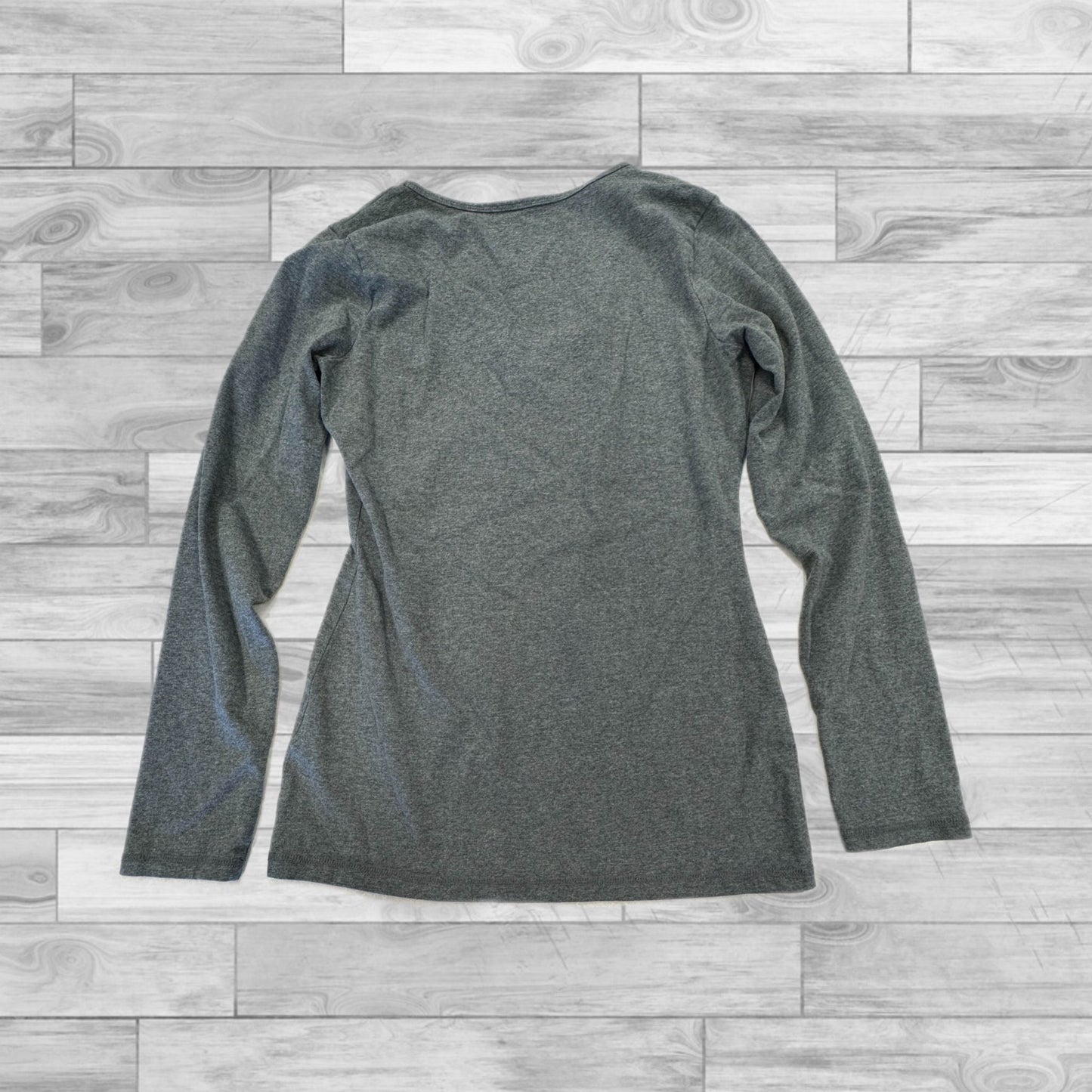 Top Long Sleeve Basic By Express In Grey, Size: M