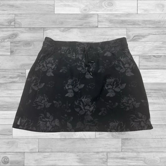 Athletic Skort By Kyodan In Black & Grey, Size: M