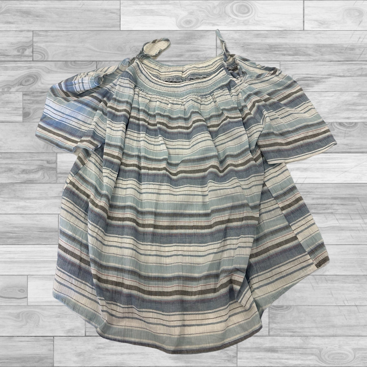 Top Short Sleeve By Easel In Striped, Size: S