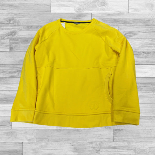 Sweatshirt Crewneck By Talbots In Yellow, Size: M