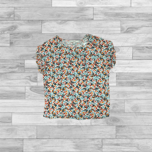 Top Short Sleeve By Loft In Floral Print, Size: Xs