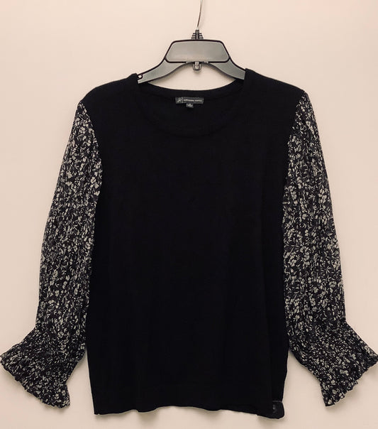 Top Long Sleeve By Adrianna Papell In Black, Size: Xl