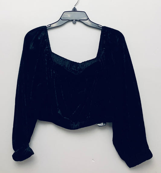 Top 3/4 Sleeve By Zara In Black, Size: L