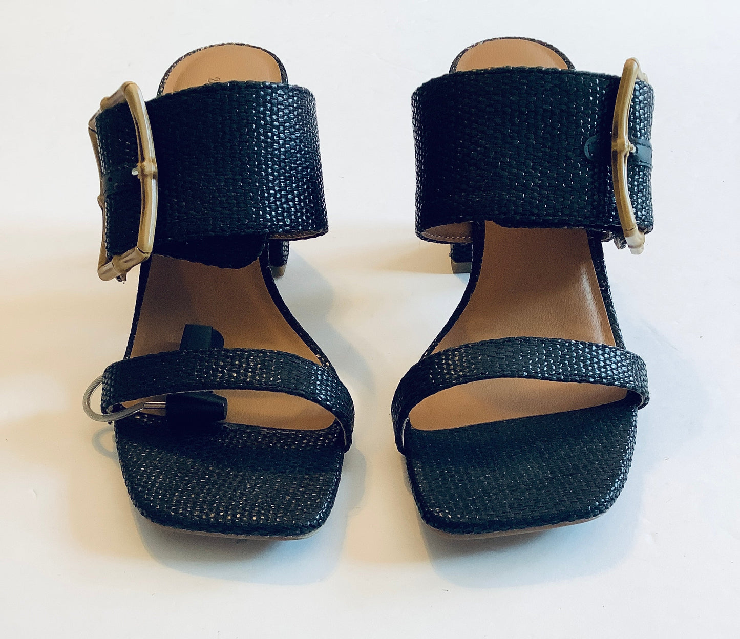 Sandals Heels Block By Universal Thread In Black, Size: 7.5