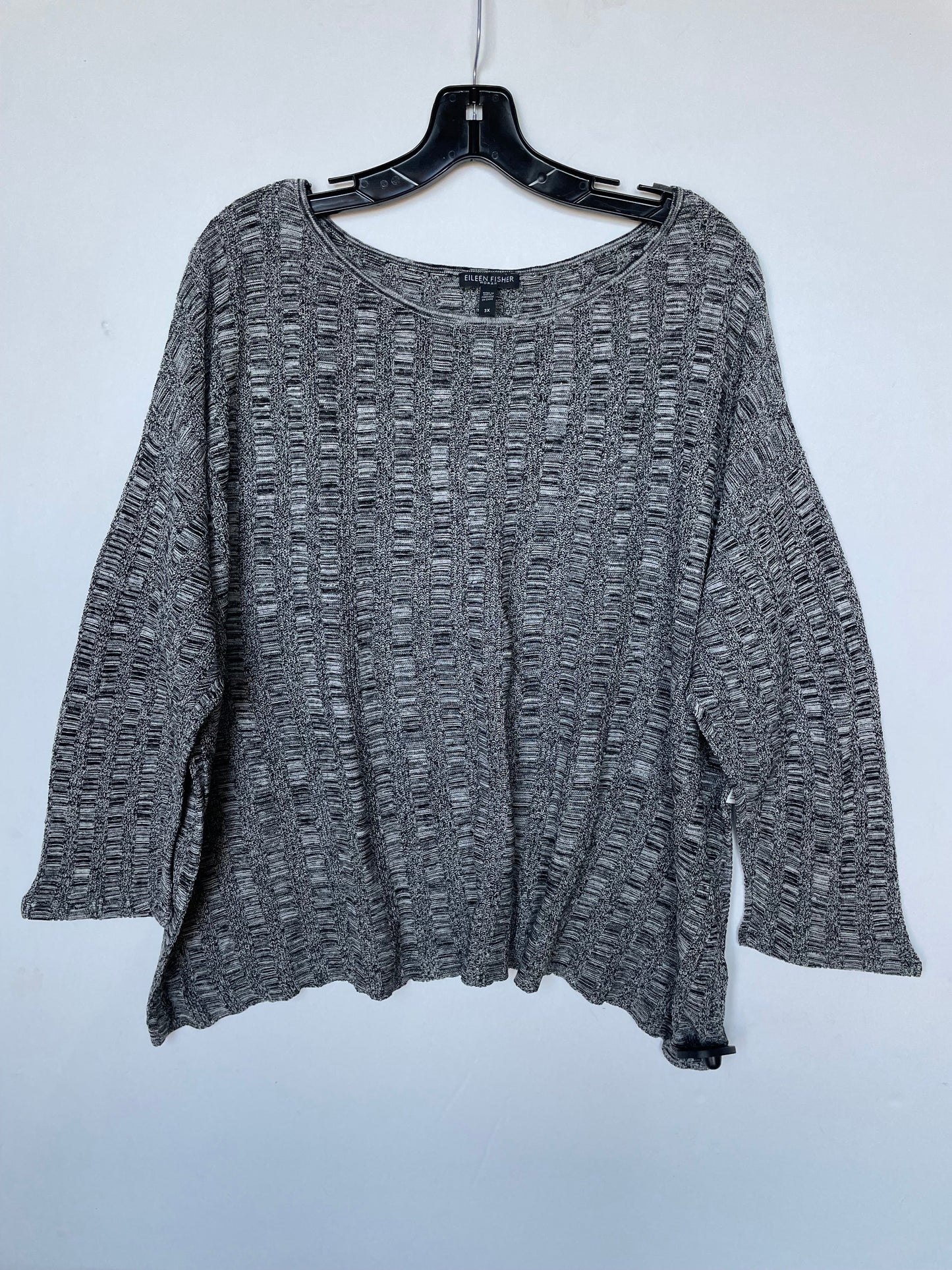 Sweater By Eileen Fisher In Black & White, Size: 3x