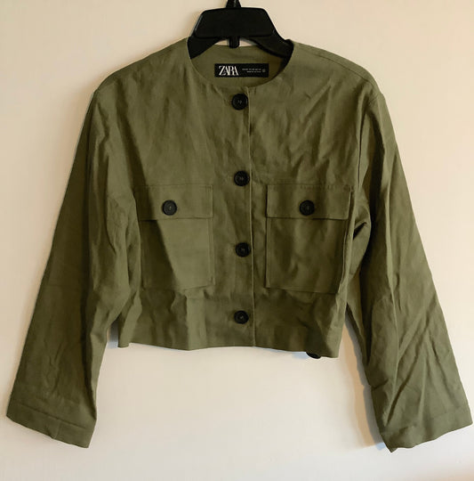 Jacket Other By Zara In Green, Size: Xs