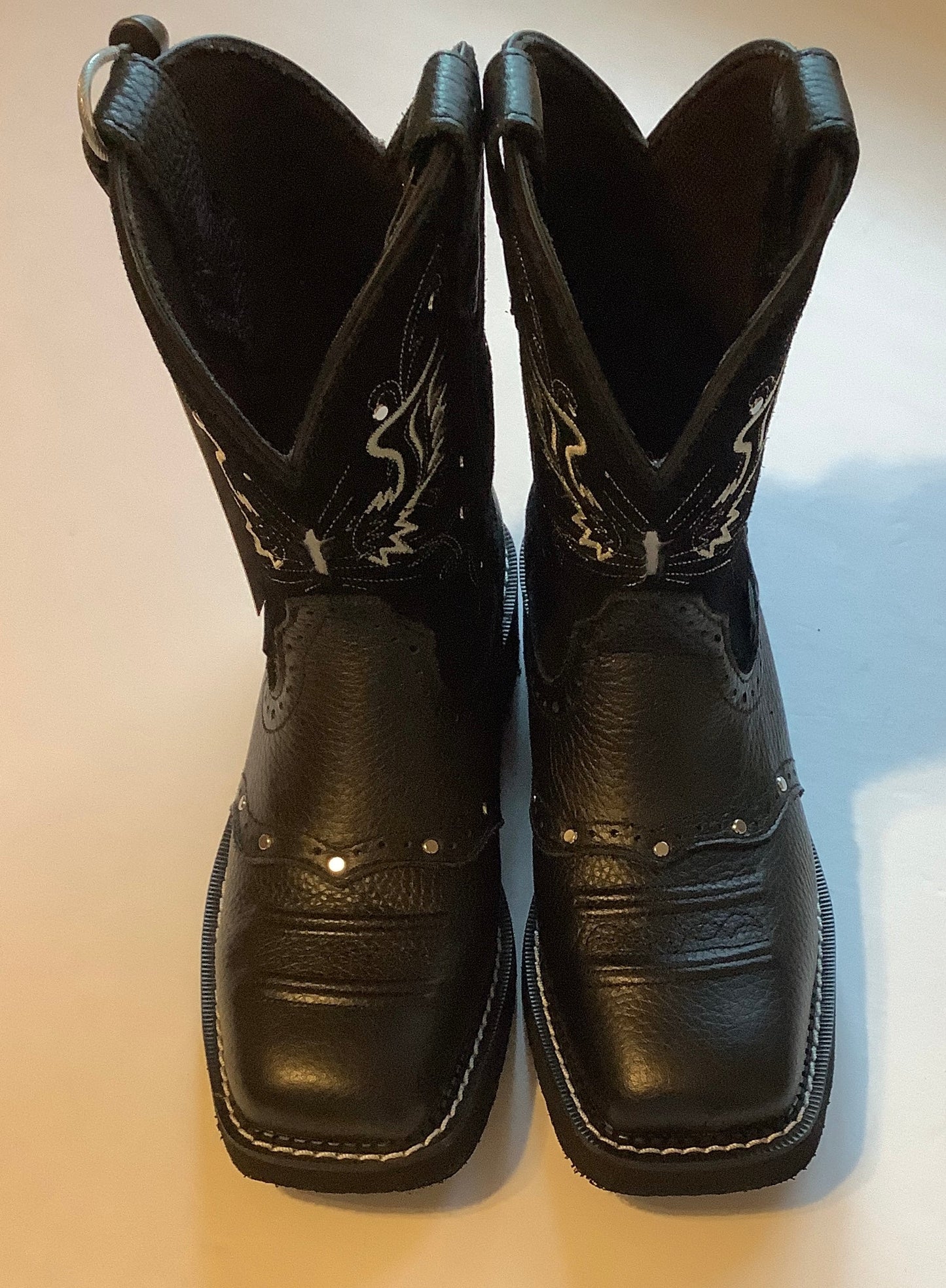 Boots Western By Justin In Black, Size: 6