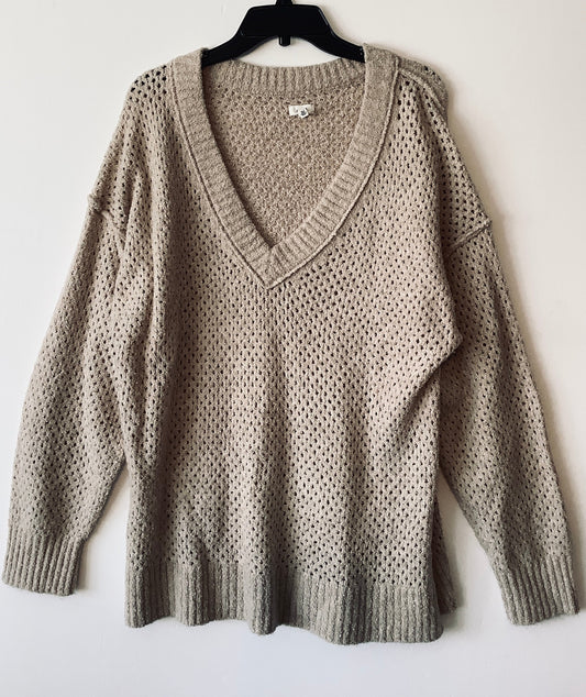 Sweater By Aerie In Tan, Size: L