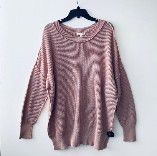 Sweater By Blu Pepper In Pink, Size: L